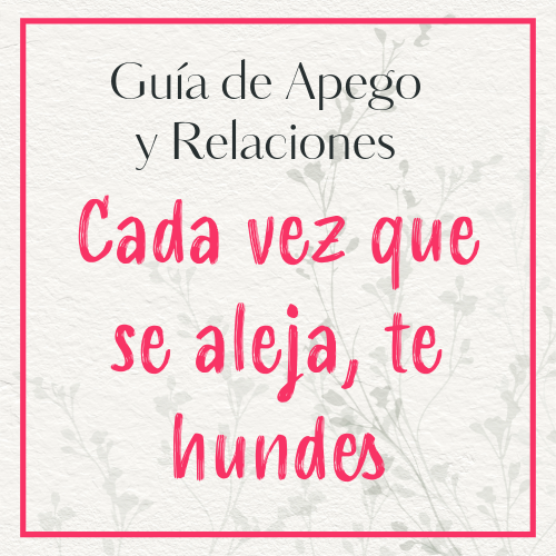 cada vez que se aleja, te hundes