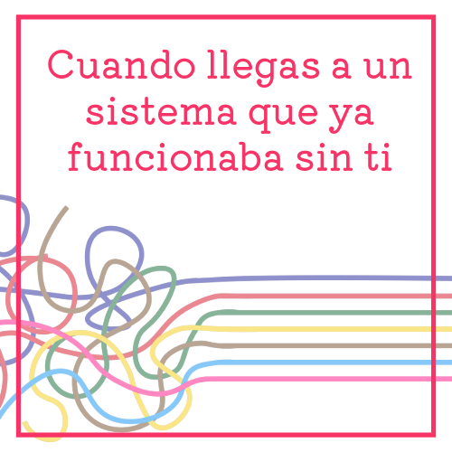 cuando llegas a un sistema que ya funcionaba sin ti