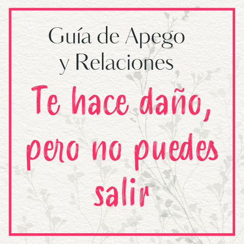 te hace daño, pero no puedes salir